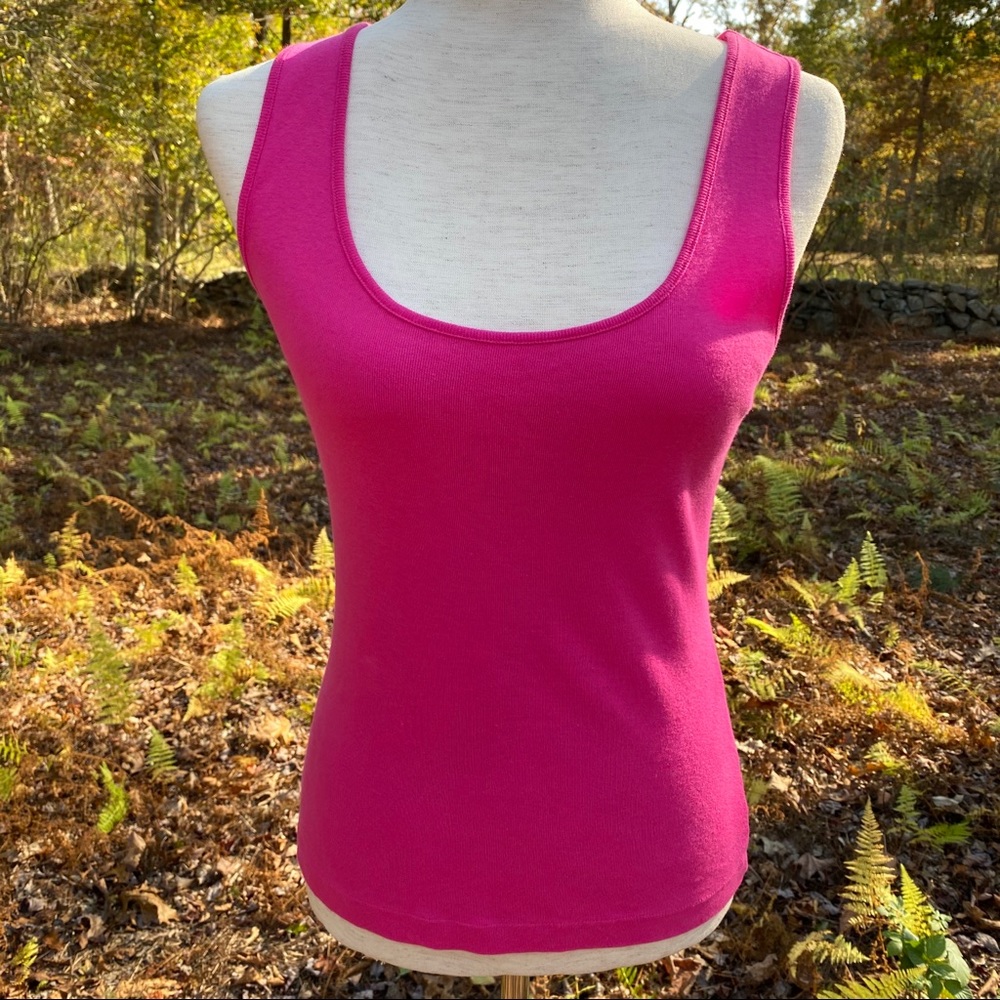 JOAN VASS TOP TANK BARBIE CORE PINK COTTON SIZE 0 4/6 SMALL S